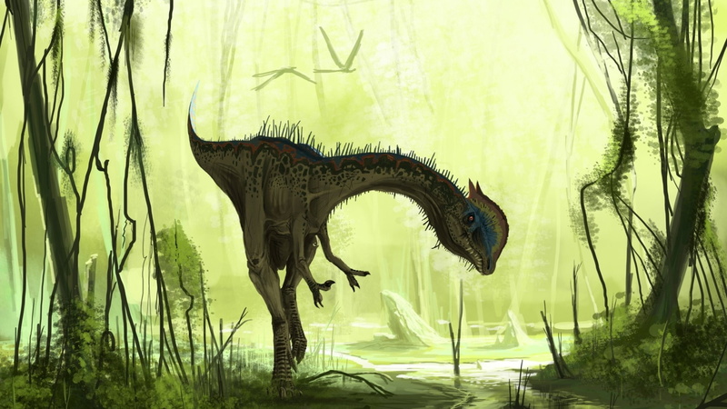 Animal, Dinosaur, Dilophosaurus, 1080P