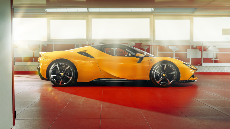 Sport Car, Yellow Car, 5K, Car, Vehicle, Ferrari SF90 Stradale, Ferrari, Supercar