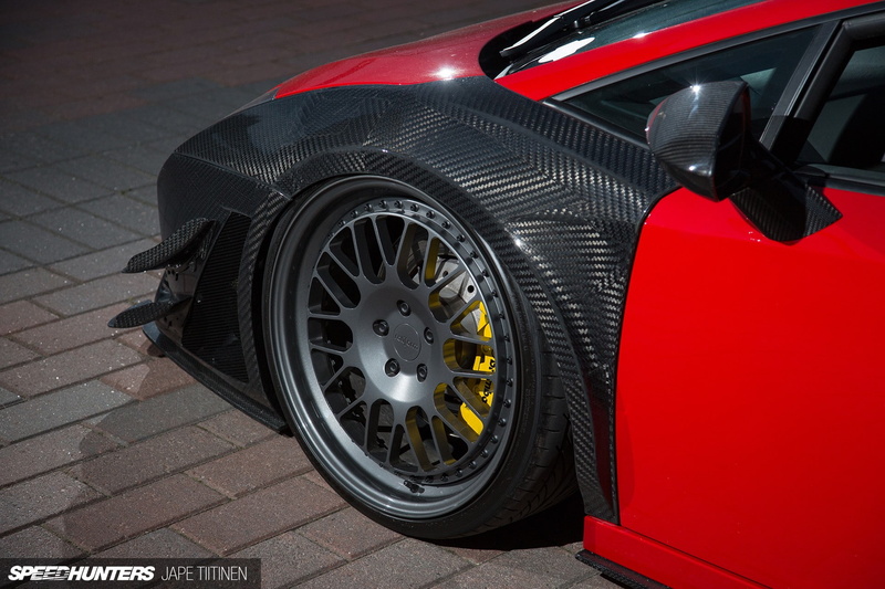close-up, red, modern, Lamborghini Gallardo, vehicle part, car, reflection, Lamborghini, silver colored, Speedhunters, land vehicle, tire, transportation