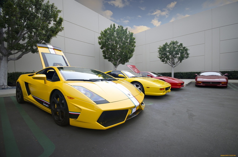 car, luxury cars, Lamborghini, Gallardo, 1080P, Ferrari
