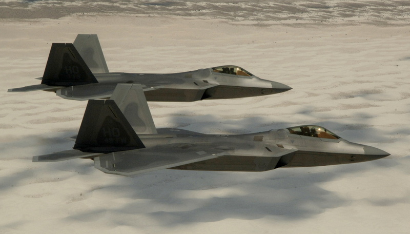 army, gray, Height, Desert, fighter plane, transportation, Multipurpose, outdoors, Lockheed/Boeing, Raptor, 1080P, day, mode of transportation, Flight