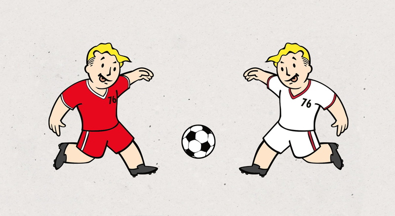Vault-Boy, The ball, Minimalism, Art, Fallout 76, Bethesda Game Studios, Fallout, Bethesda Softworks, 1080P, Bethesda, Boltyboy, Vault Boy, Football
