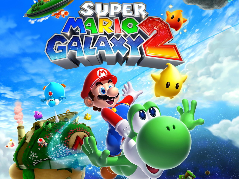 super, galaxy, mario, 1080P