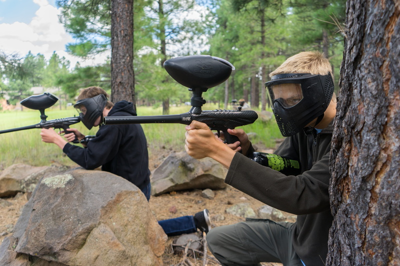 group of people, military, holding, rifle, Game, mask, 5K, active, action, shooting a weapon, leisure, plant, adult, outdoors, clothing, real people, Recreation