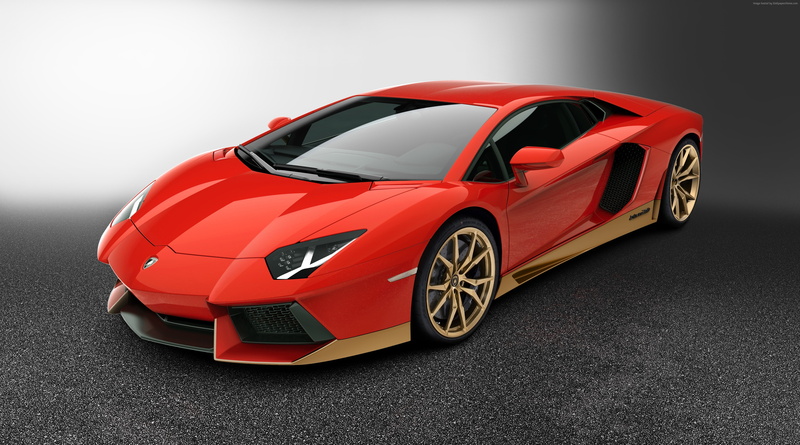 Lamborghini Aventador LP 700-4, supercar, red, " Miura Homage", Goodwood Festival of Speed 2016, 4K
