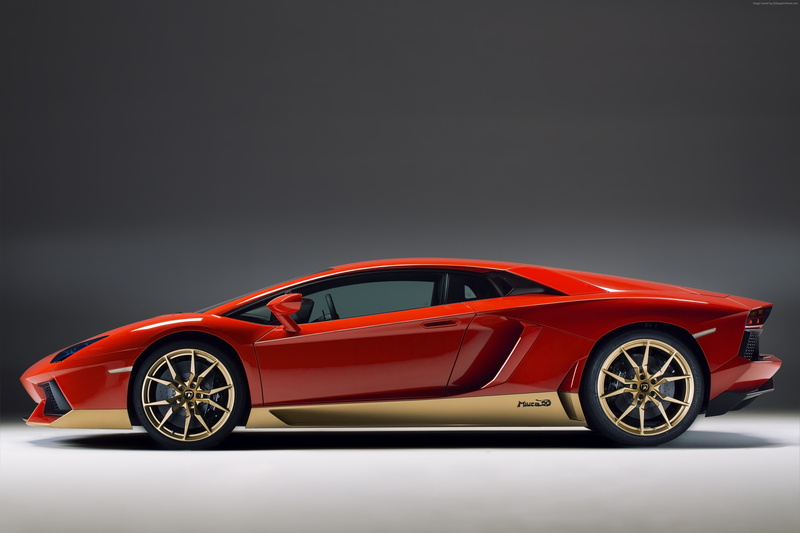 4K, red, Goodwood Festival of Speed 2016, Lamborghini Aventador LP 700-4, supercar, " Miura Homage"