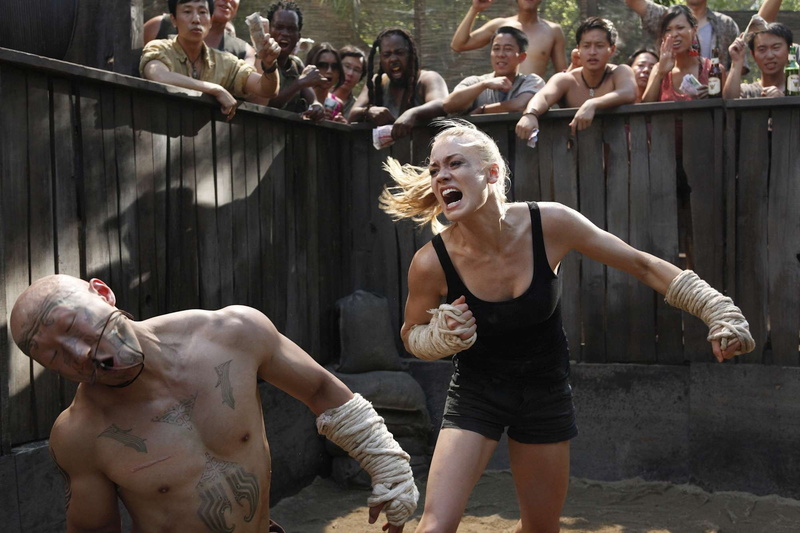 young adult, young women, day, front view, group of people, tattoo, Chuck, Arena, leisure activity, three quarter length, Screaming, Tank Top, women, shirtless