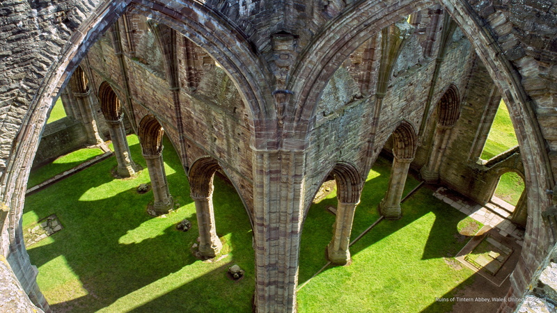 united, wales, Europe, tintern, ruins, kingdom, 2K, abbey