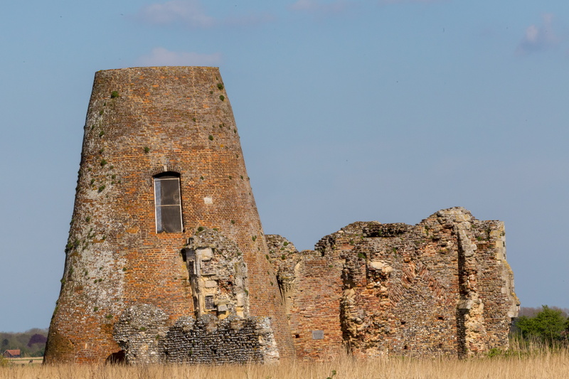 ruined, wall, nature, south walsham, castle, brown, tourism, way, outdoors, day, arch, clear sky, fort, structure, building exterior, road, abandoned, arched