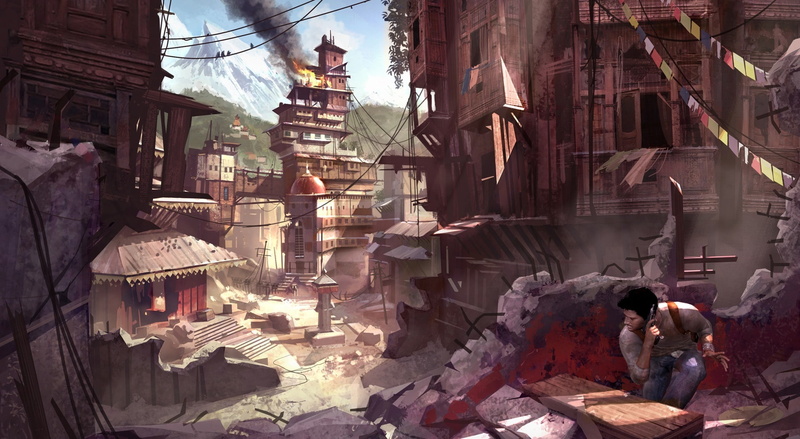 man, suit, Among, architecture, women, white, built structure, residential district, Game, 1080P, Thieves, real people, men, people, adult, market, Uncharted
