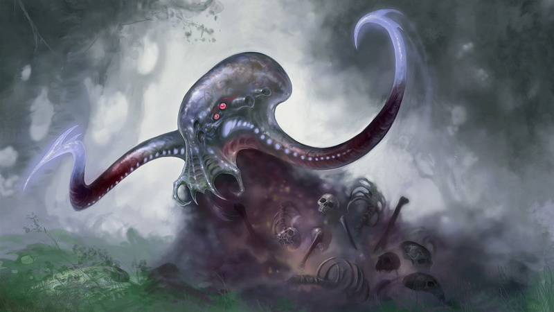 underwater, marine, animal wildlife, biology, octopus, one animal, cthulhu, deity, sea, vertebrate, no people, invertebrate, illustration, abstract, science