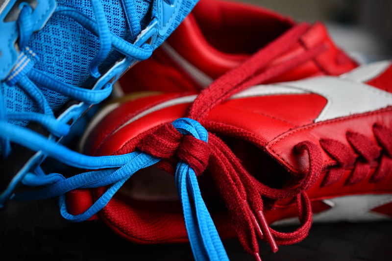 full frame, day, strength, no people, focus on foreground, pattern, textile, blue, selective focus, menswear, multi colored, lace - fastener, connection