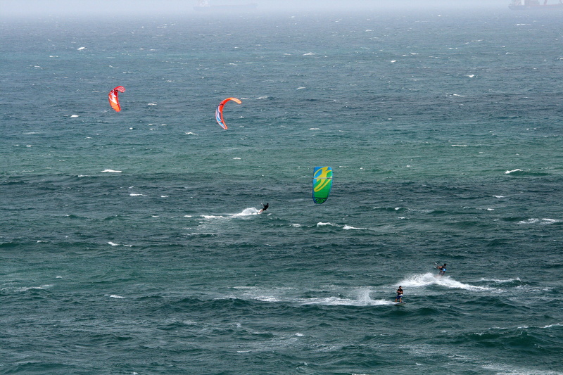 flying, extreme sports, adventure, colourful, Windsurfing, nature, sea, unrecognizable person, transportation, scenics - nature, choppy, waterfront, motion