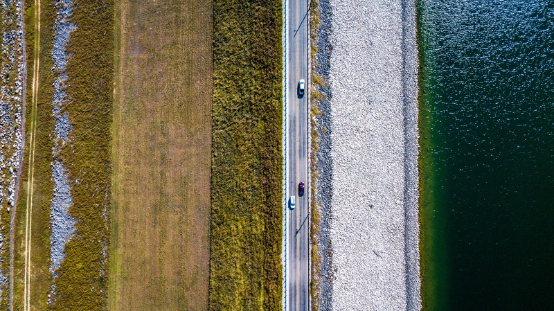 beltontexa, mavic, tranquil scene, grass, water, pattern, rural scene, field, dam, drone, concrete, mavicpro, full frame, nature, dji, land, body, scenics - nature