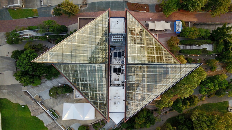 tennessee, tennesseeaquarium, chatt, dji, high angle view, aerial, growth, chattown, chattanooga, aquarium, tennessee aquarium, water, outdoors, nature