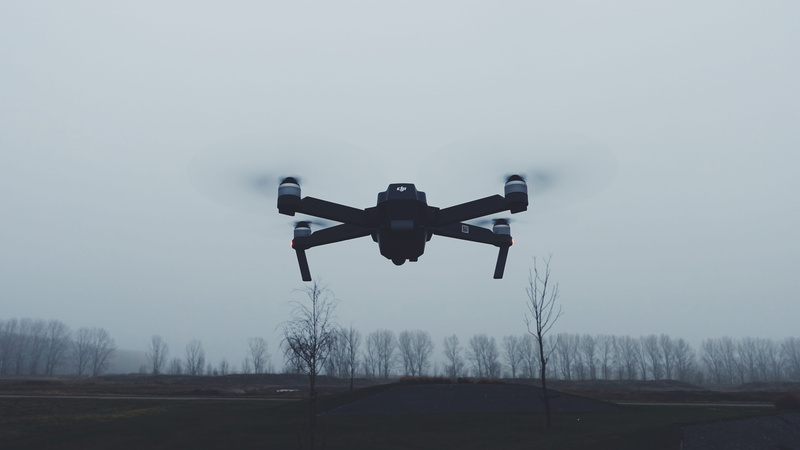 camera - photographic equipment, fly, drone, technology, no people, quadcopter, on the move, field, flying, airplane, fall, testflight, equipment, fog
