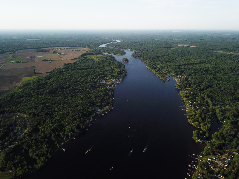 high angle view, outdoors, growth, land, united states, upnorth, nature, tree, dji, sky, wixom lake, puremichigan, tranquility, mavicpro, beauty in nature