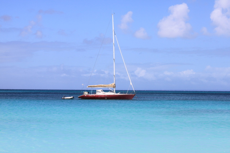 horizon, exotic, transportation, scenics - nature, no people, guadeloupe, ocean, travel, sun, sea, outdoors, sailboat, beauty, blue, west indies, caribbean