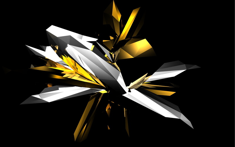 2K, abstract, art, clear, crystal, gold, hd, digital