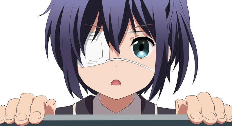 Love, 4K, Anime, Chunibyo and Other Delusions, Rikka Takanashi