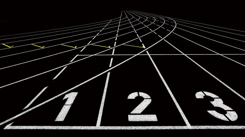 night, communication, nature, race tracks running, competition, white color, symbol, pattern, road, sign, creativity, 1080P, black background, vanishing point