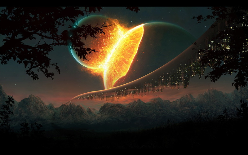 1080P, planet, hd fantasy wallpaers, sky, 1920x1200, Fantasy, tree