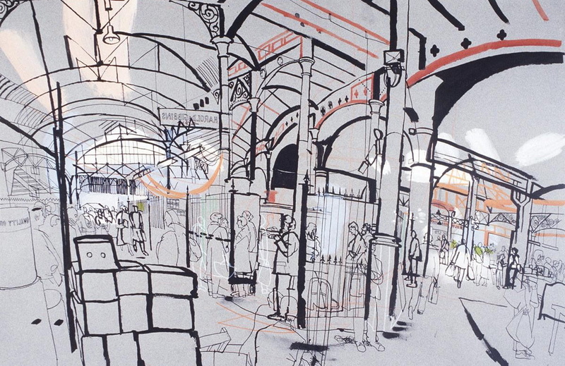 building, creativity, transportation, modern, nature, design, paintings, glass - material, architecture, vintage wallpaer, art images, art and craft, no people