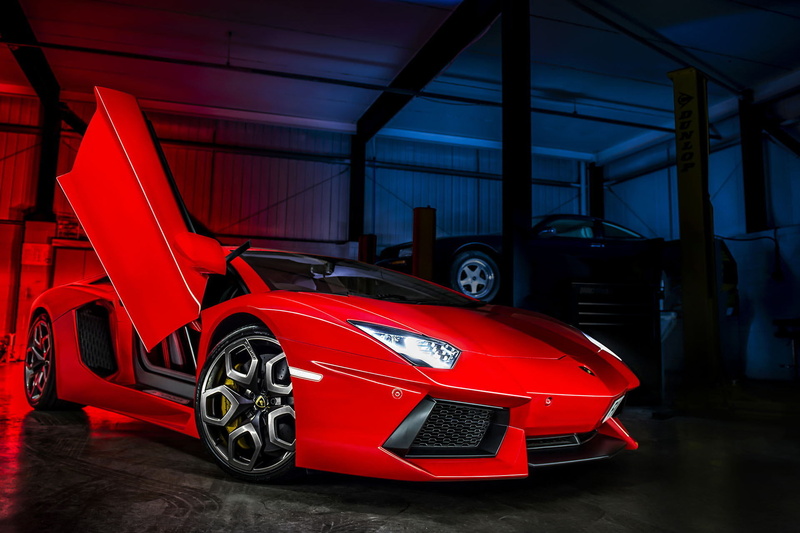 Lambo doors, Aventador, Boxing, Kahn Design, lift, LP700-4, open door, 1080P, Lamborghini, red