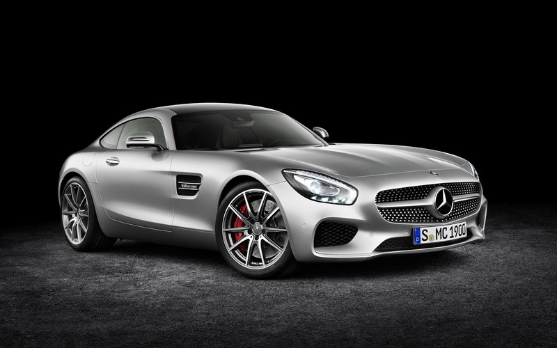 wealth, 2K, shiny, studio shot, design, chrome, Mercedes-AMG GT, clean, mode of transportation, simple background, copy space, modern, transportation