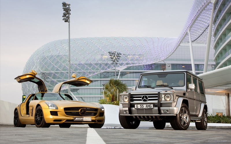 cars, 1080P, suv, hd, gullwing, mercedes, sls