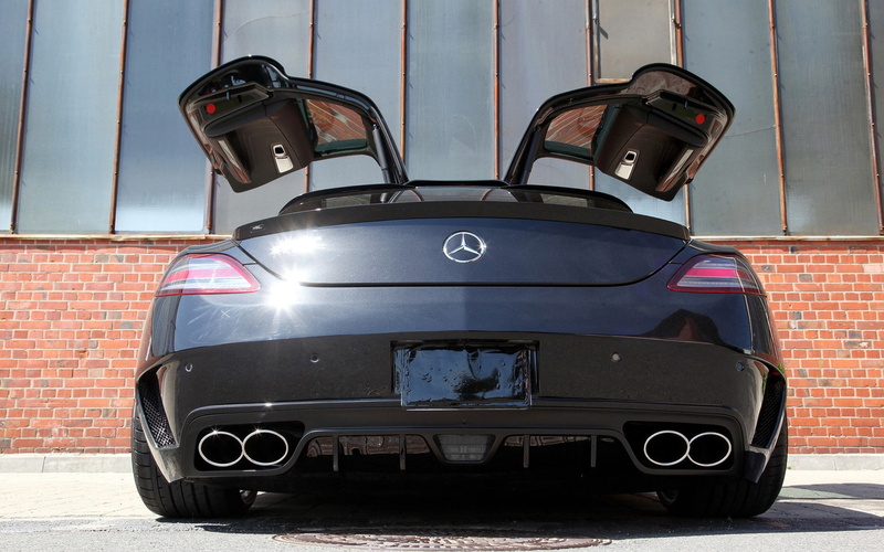 benz, mercedes, black, hd, amg, gullwing, sls, 720P, cars, car