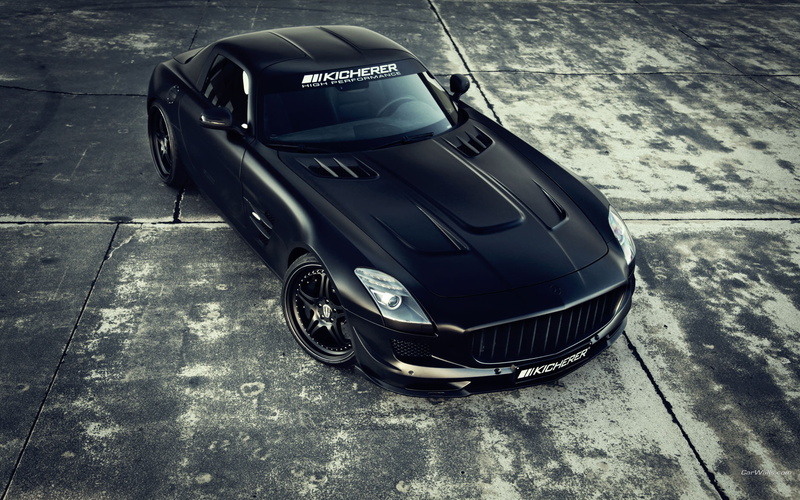 hd, mercedes, cars, 1080P, gullwing, sls, matte, amg