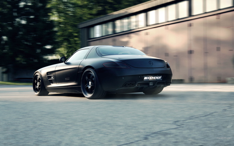 matte, hd, sls, mercedes, cars, gullwing, amg, 1080P