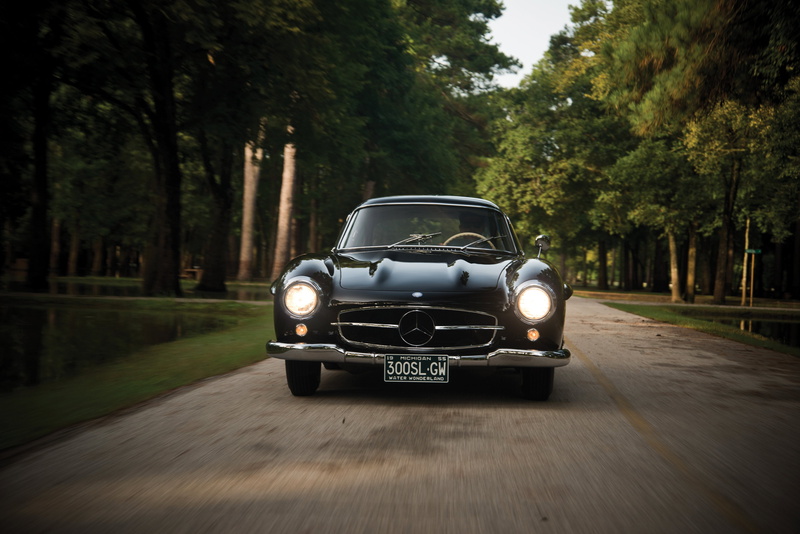 mercedes, 300, 4K, benz, black, cars, (w198), classic, 1958