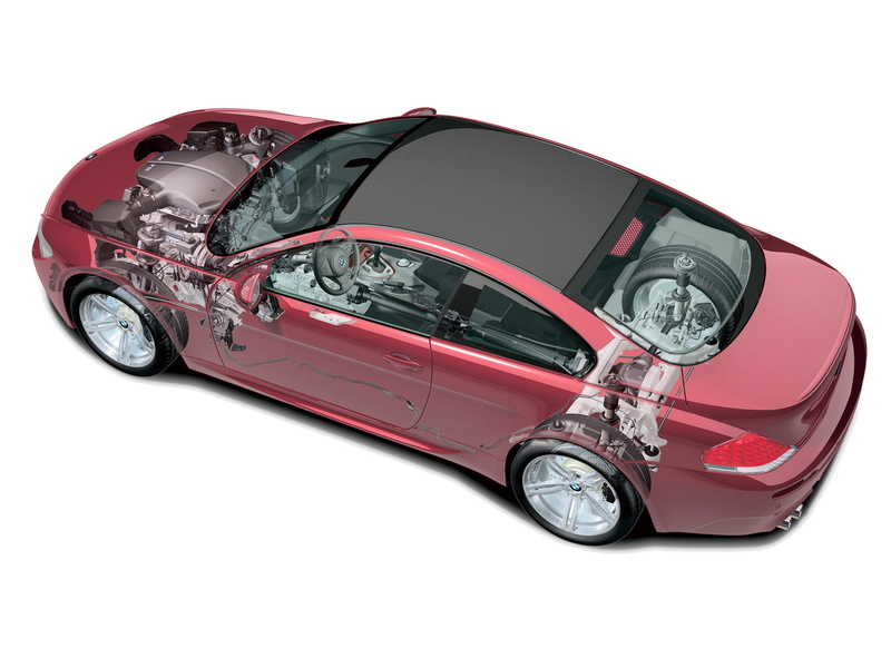 2005, bmw-m6, e63, coupe, cutaway, 1080P