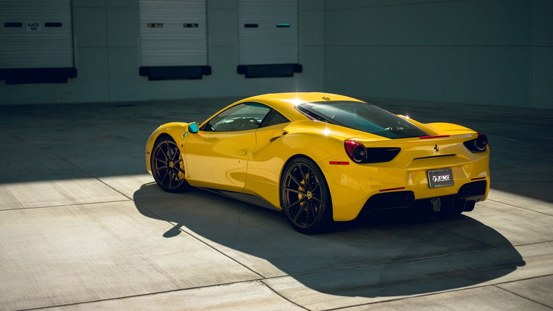 supercar, luxury vehicle, coupe, sports car, mode of transportation, yellow car, taxi, built structure, architecture, city, yellow taxi, sunlight, ferrari 458
