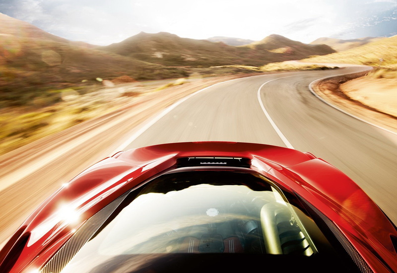 car, no people, (2016), road, speed, ferrari, street, nature, motor vehicle, city, sky, long exposure, transportation, motion, multiple lane highway, mountain