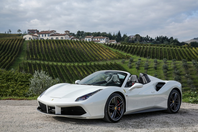 White Car, Ferrari, 1080P, Ferrari 488 Spider