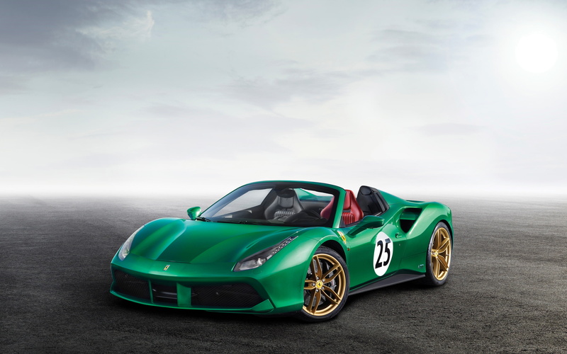 Spider, The, 4K, 2017, Jewel, k, Ferrari, green, 488