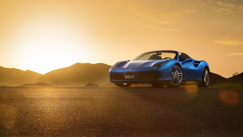 Ferrari, 4K, Ferrari 488 Spider