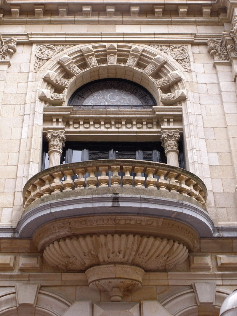 arched, entrance, design, diputación foral de vizcaya, council, building, palace, carving - craft product, built structure, human representation, history