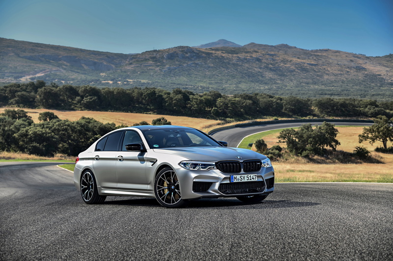 M5, four-door, V8, sedan, M5 Competition, 2018, 4K, 4x4, Speedway, grey, BMW, F90