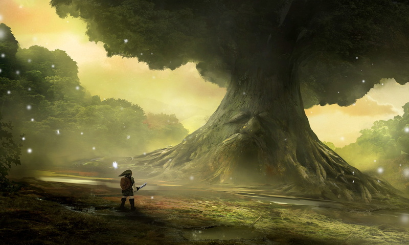 The Legend of Zelda, sword, blade, tree, ken, Nintendo, game, Zelda, 1998, 2K, The Legend of Zelda Ocarina of Time, vegetation