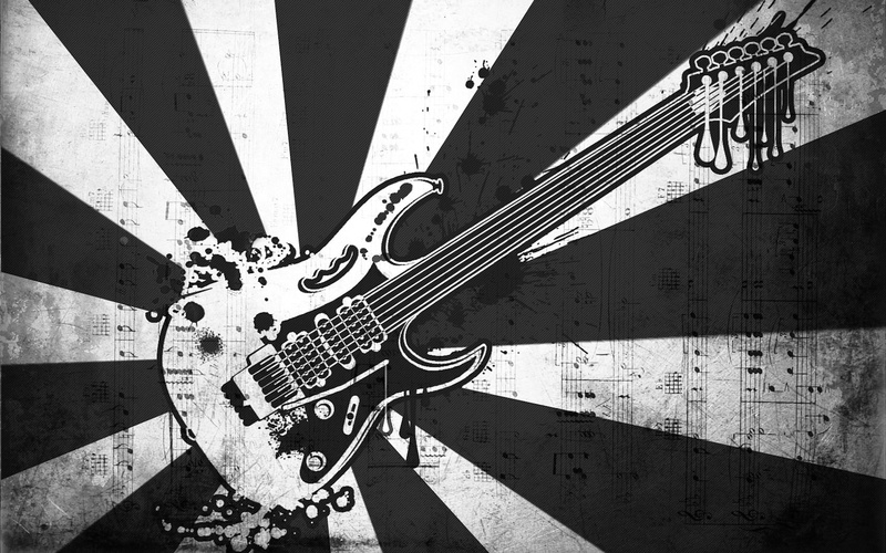 shadow, music, musical Instrument String, rock Music, sound, string Instrument, black And White, text, bridge, building exterior, city, sign, electric