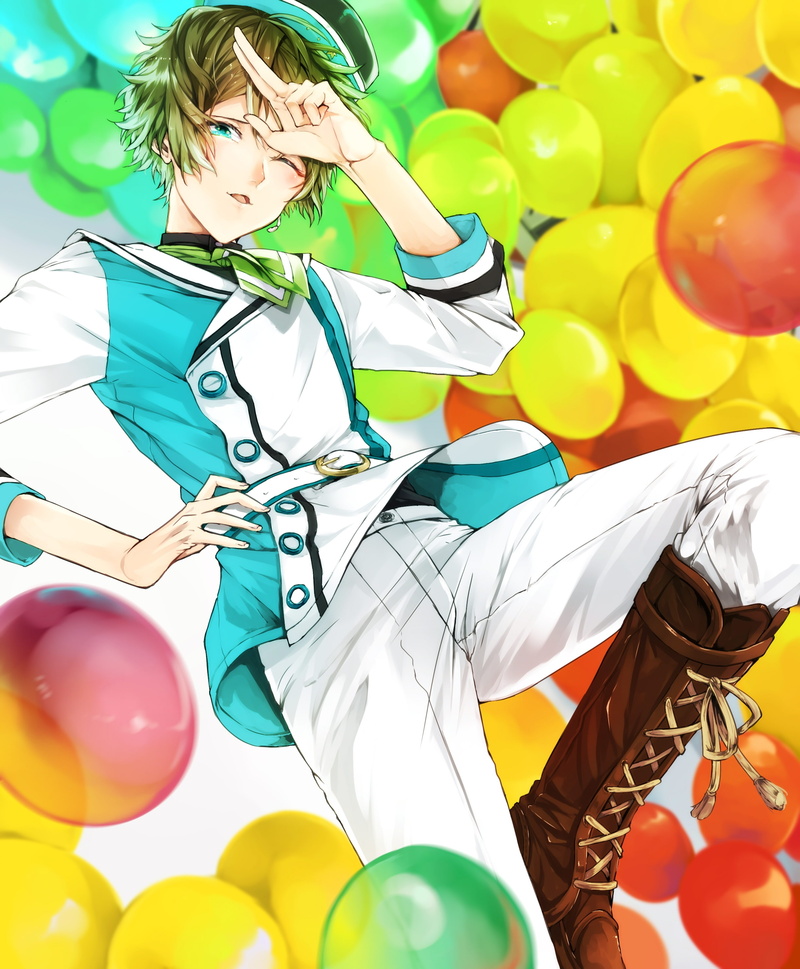 males, shoujo, multi colored, women, celebration, men, large group of objects, ensemble stars, balloon, indoors, child, females, childhood, one person