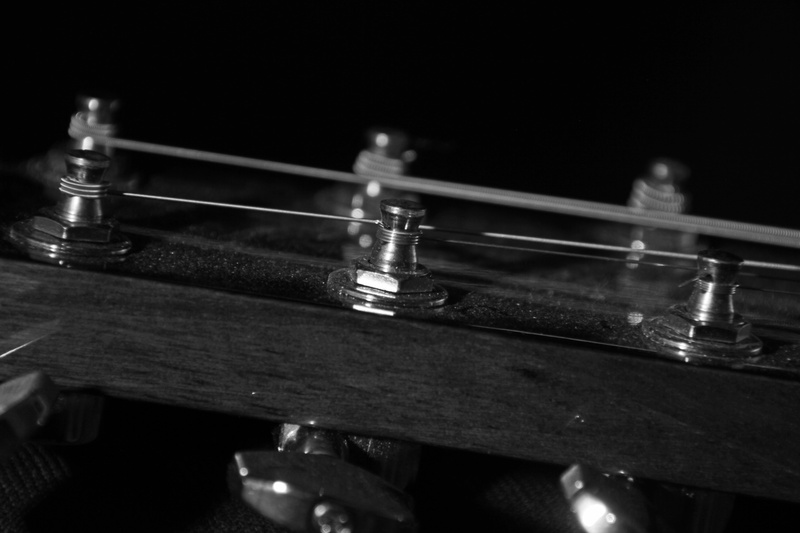 close-up, fretboard, musical instrument string, string instrument, musical equipment, indoors, wood - material, acoustic guitar, classical music, reflection