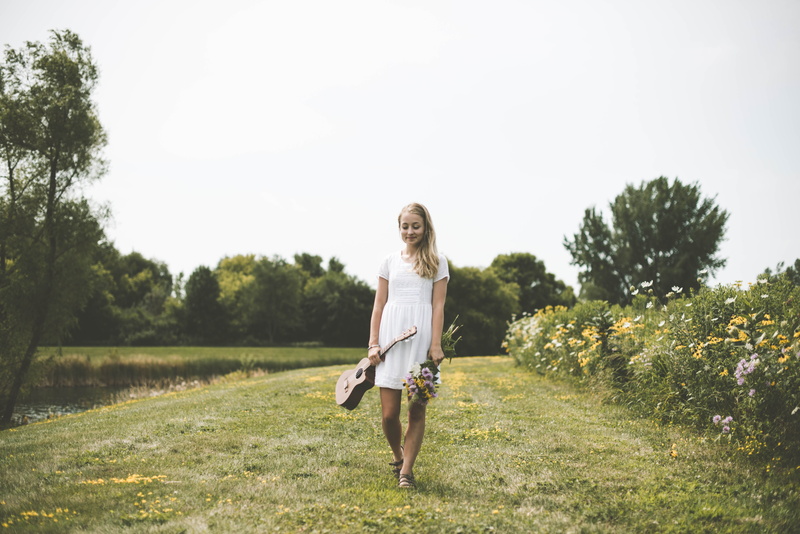 guitar, hair, iowa, field, girl, one person, tree, full length, beauty in nature, trees, women, nature, leisure activity, beautiful woman, grass, land