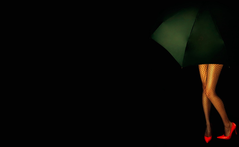 green, tights, nylon style, background, legs, umbrella, 2K, shoes
