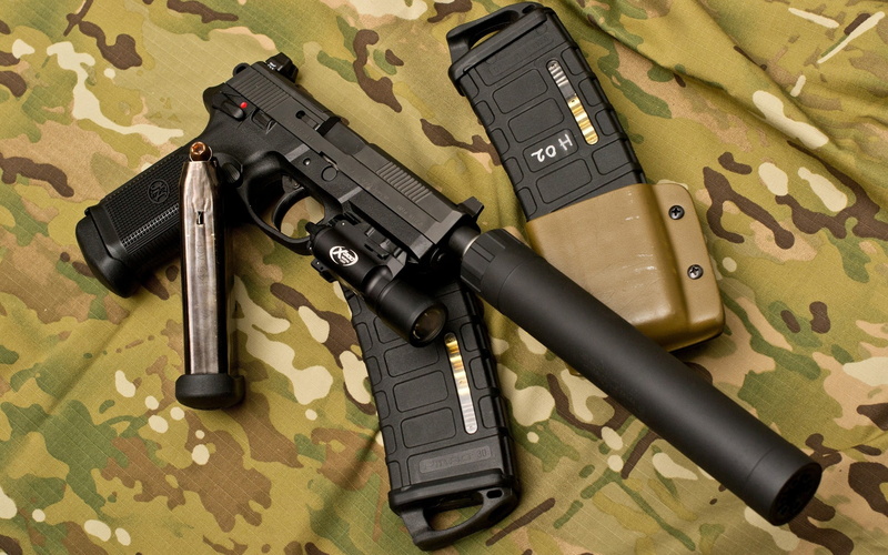military, semi, automatic, Gun, pistol, violence, black, machine gun, indoors, social issues, flashlight, security, conflict, communication, black color