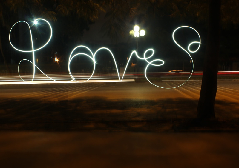 lightdrawing, illuminated, speed, no people, light painting, communication, heart shape, Night, art and craft, motion, 4K, Love, long exposure, pattern